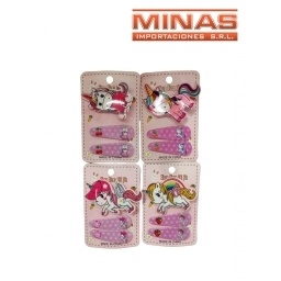 PINCITA + 2 BROCHES X 12 PCS,UNICORNIO, $ 30 C/U.