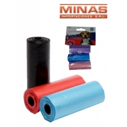 ROLLO DE BOLSAS HIGIENICAS DE PERRO X 3 UND.