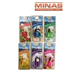 PERFUMADOR PARA AUTO 8 ml, SURTIDOS.