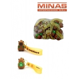 LLAVERO DE 5 CM X 12 UND,CAPIBARA, $ 70 CU.
