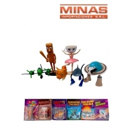 MUECOS MEMES X 10 CM,6 DISEOS.