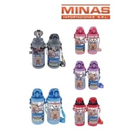 BOTELLA INFANTIL X 450 ML,CAPIBARA, 5 DISEOS.