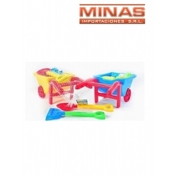 CARRETILLA PARA PLAYA + 7 ACCESORIOS.