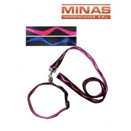 CORREA CON COLLAR PARA PERRO