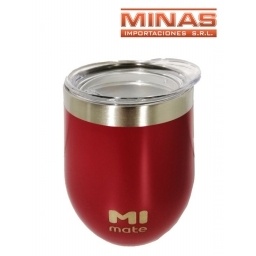 MATE DE ACERO INOXIDABLE EXCELENTE CALIDAD X 220 ML, UVA.