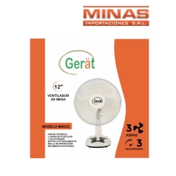 VENTILADOR DE 12, 40W X 12 UNIDADES, COLOR BLANCO, C/U USD 24,65 (AHORRO USD 26,90).
