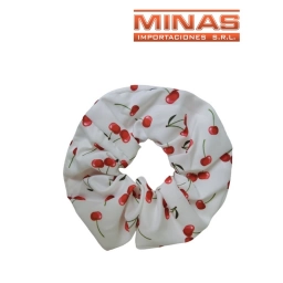 COLITAS SCRUNCHIES X 12 UND,CEREZAS, $ 30 C/U.