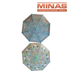 PARAGUA INFANTIL DE 8 VARILLAS X 50 CM, MASCOTAS.