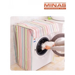 FUNDA PARA LAVARROPA DE CARGA FRONTAL, 58 CM X 62 CM X85 CM, ESTAMPADOS SURTIDOS.