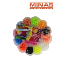 KIT DE GOMITAS PARA PULSERAS, FLOR.
