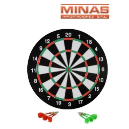 TIRO AL BLANCO DE 15" + 6 DARDOS.