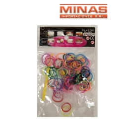 KIT DE GOMITAS PARA PULSERAS X 100 UND.