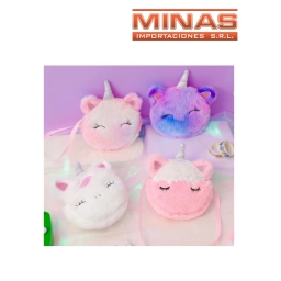 CARTERITA X 17 CM, UNICORNIO DE PELUCHE.