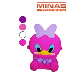 CARTERITA POP IT PATITA CON MOA ,4 COLORES.