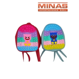 MOCHILA CON POP IT