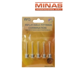 PINCHOS PARA INFLAR PELOTAS X 5 UND.