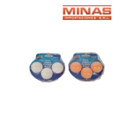 PELOTAS DE PING PONG X 3 UND.