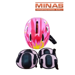SET DE PROTECCION PARA NENA, CASCO + RODILLERAS + CODERAS.