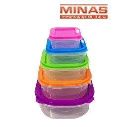 SET DE TAPPER X 5 UND,MAS GRANDE DE 25 CM X 25 CM X 10 CM, CUADRADOS.