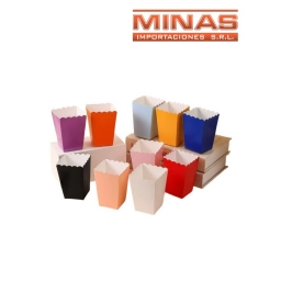 ENVASE PARA POP DE 14 CM. X 6 UND, VARIOS COLORES.