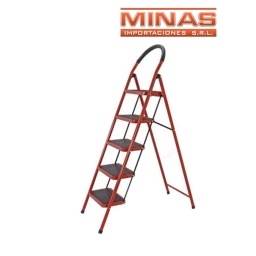 ESCALERA DE METAL DE 5 ESCALONES.