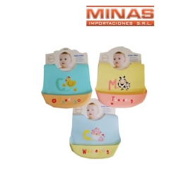 BABERO DE SILICONA,DIA DE LA SEMANA, 5 MODELOS,