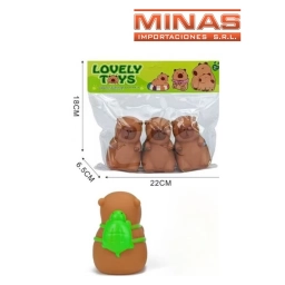 CAPIBARA CON CHIFLE X 3 UND.