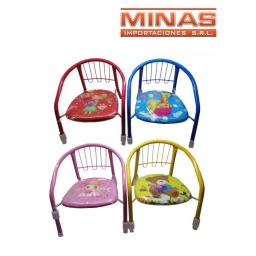 SILLITA DE METAL, 26 CM X 25 CM X 34 CM, 4 DISEOS.