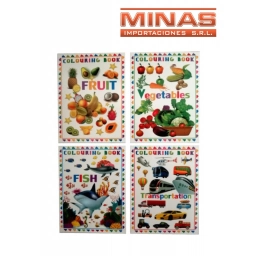 LIBRO PARA COLOREAR X 12 UND.8 PAGINAS, $ 36,90