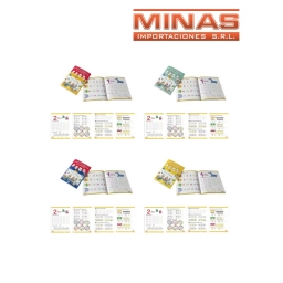 LIBRO  DE ACTIVIDADES  DE 32 PAGINAS  X 12 UND,NUMEROS, $ 54,90 C/U.