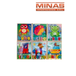 PUZZLE SURTIDOS 15 CM X 18 CM,DE MADERA. 8 DISEOS