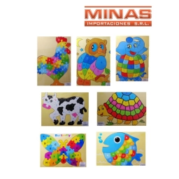 ROMPECABEZA DE MADERA CON ALFABETO