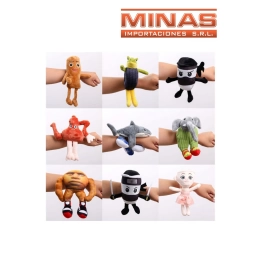 PULSERA DE PELUCHE X 14 CM 9 DISEOS