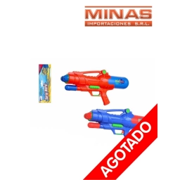 PISTOLA DE AGUA X 50 CM, 2 CHORROS.