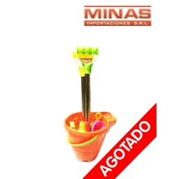 BALDE CON PALA Y RASTRILLO