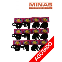 COLITAS PARA PELO NEGRAS,12 PCS POR 6 UN $19,90 LAS 6.