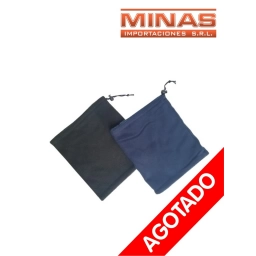 CUELLO DE POLAR DOBLE, AZUL Y NEGRO.