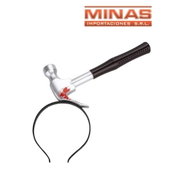 TIARA PARA HALLOWEEN ,MARTILLO CON SANGRE.