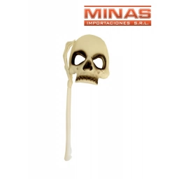 MASCARA CALAVERA CON BRAZO X 42 CM.