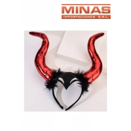 TIARA DE MALEFICA,CUERNITOS ROJOS.