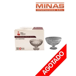 CENTRO DE MESA DE VIDRIO CON CAJA