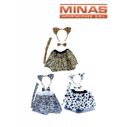 DISFRAZ ANIMALES X 4 PCS,3 DISEOS.