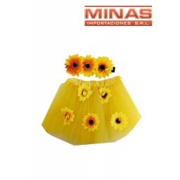 DISFRAZ CON GIRASOLES X 2 PCS.