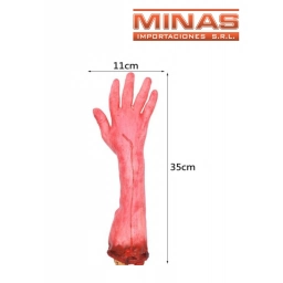 MANO Y ANTEBRAZO DE GOMA X 31 CM.