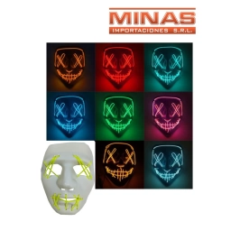 MASCARA CON LUZ 4 COLORES