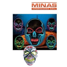 MASCARA CON LUZ 4 COLORES