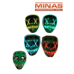 MASCARA CON LUZ 4 COLORES