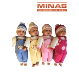 BEBOTE DE 52 CM CON SONIDO,COLORES SURTIDOS.