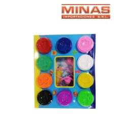 MASA DE 60 GR. X 10 UND.+ ACCESORIOS.