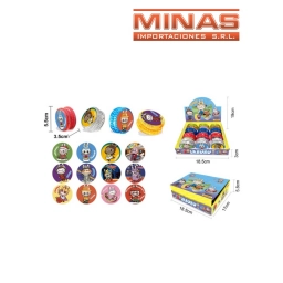 YOYO MONSTRUITOS X 12 PCS,CON LUZ, EN DISPLAY $ 60 CU.